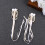 1Par Presilha Cabelo Hanfu Para 3