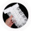 White Lace Detachable Ruffle Collar for Women Men Soft Polyester 6