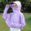 Coprispalle Anti-Uv Con Cappello E Viola 11