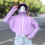 Coprispalle Anti-Uv Con Cappello E Viola 10