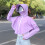 Coprispalle Anti-Uv Con Cappello E Viola 9