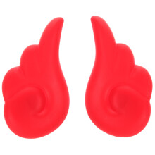 1Par Acessório Capacete Asas Plásticas Para