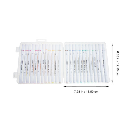 1Set Acrilici Doppia Punta Bianco Per 2