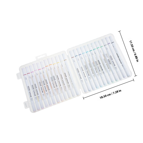 1Set Acrilici Doppia Punta Bianco Per 1