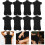10Pièces Protections En Papier Noir Pour Massages Spa 5