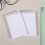 Small Twin Coil Binding Notebook Pocket Notepads-Light blue 7