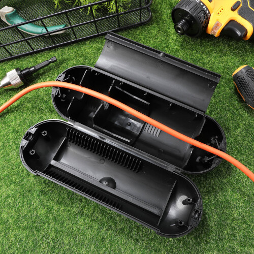 2Pièces Enceinte Étanche Pour Rallonge Câble Noir Durable 2