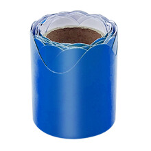 Paper Border Trim Scalloped Border Trim for Classroom-blue