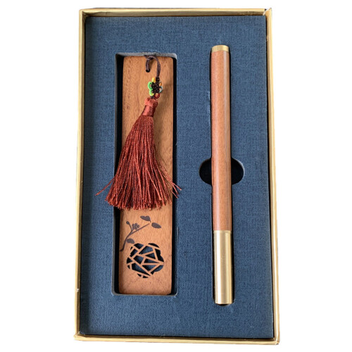 1Set Kit Segnalibri Marrone Con Per Regalo Souvenir