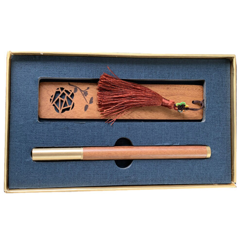 1Set Kit Segnalibri Marrone Con Per Regalo Souvenir 2