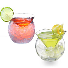 Martini Glasses Set of 2 Elegant Whiskey Glasses for Cocktail 260ml