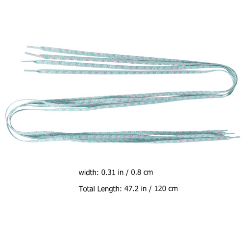 2Pair Flat Shoelaces for Sneakers Assorted Color Polyester Durable 1