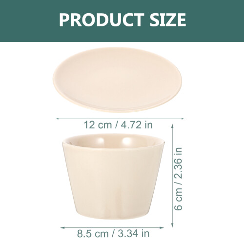 1Set Tazza Piccola in Per Tè Latte Con 2