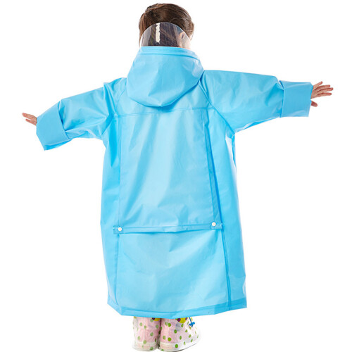 De Chuva Azul Com Capuz E Para Escolar 2