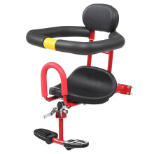 Seggiolino Sicurezza Bici Rosso Con Braccioli Imbottiti