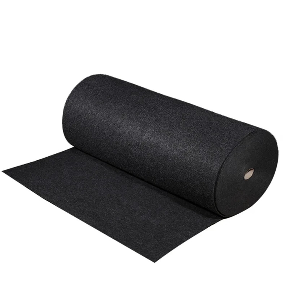 Speaker Grill Cloth Chemical Fiber Car Subwoofer Box Soundabsorbing Board Antiseismic Felt 2X0.5m 78X19in Gray/Black 9119770053718