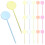 100Pz Set Forchette Frutta Plastiche Per E Party 4