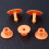 100Pz Ear Tags Arancioni Per , E Resistente 3