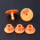 100Pz Ear Tags Arancioni Per , E Resistente 4