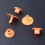 100Pz Ear Tags Arancioni Per , E Resistente 6