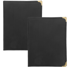 Portamenu Nero Trasparente in PU PVC Per Casa