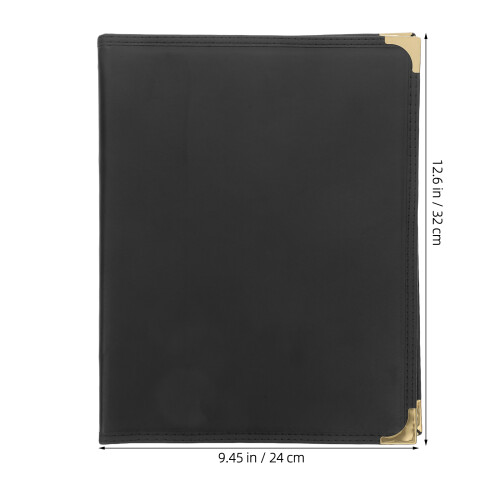 Portamenu Nero Trasparente in PU PVC Per Casa 1