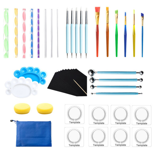 1Conjunto Kit De Pontilhamento Para Mandala Superfícies