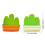 6PCS Flexible Coasters Cup Mats Dining Decors Cactus-White 4