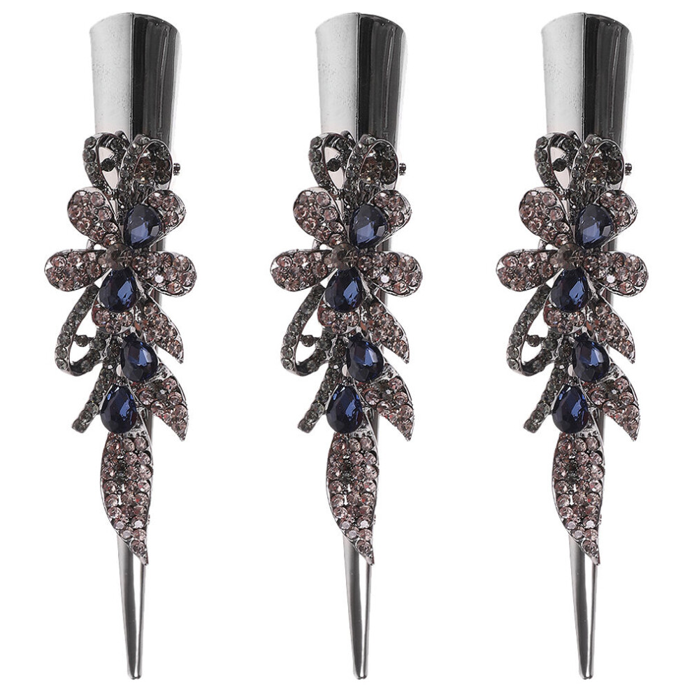3St Vintage Metalen Haarclips Met Decoratie Elegant-image