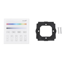 RF-afstandsbediening, 2,4 GHz draadloze bediening voor 4-zone LED-lichtstrip, wandmontage, aanraakgevoelig ontwerp met intelligent beheer voor