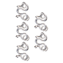 5Szt Metalowe Zapięcia S-Hook Srebrne 925 Do DIY Biżuterii