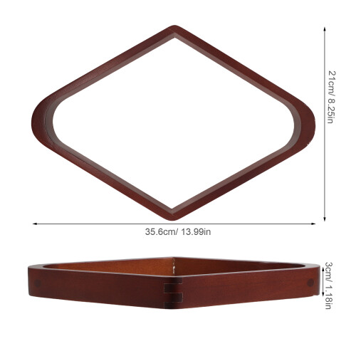 Billiard Rack Voor Pooltafel Bruin Duurzaam 2