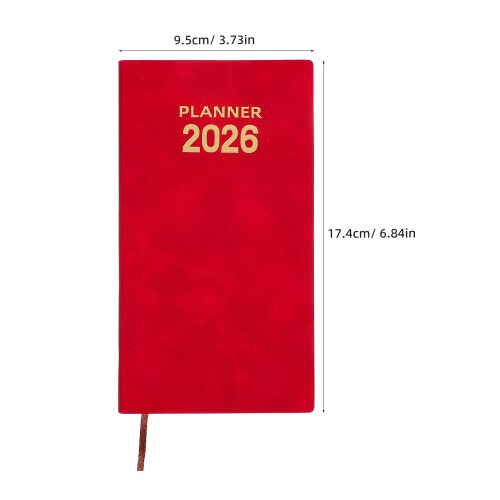 Notebook Planner Rosa PU Tascabile Agenda Settimanale Ufficio 1