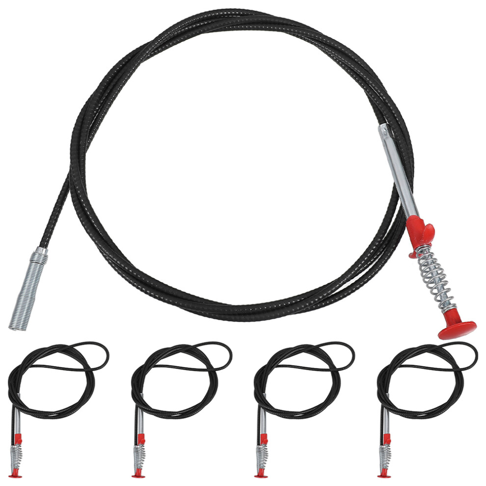 5Szt Chwytak Elastyczny Do Czyszczenia Rur I Zlewu 4 Pazury-image