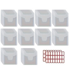 50 Pcs Stamp and Die Storage Pockets Clear Stamp-10x10cm