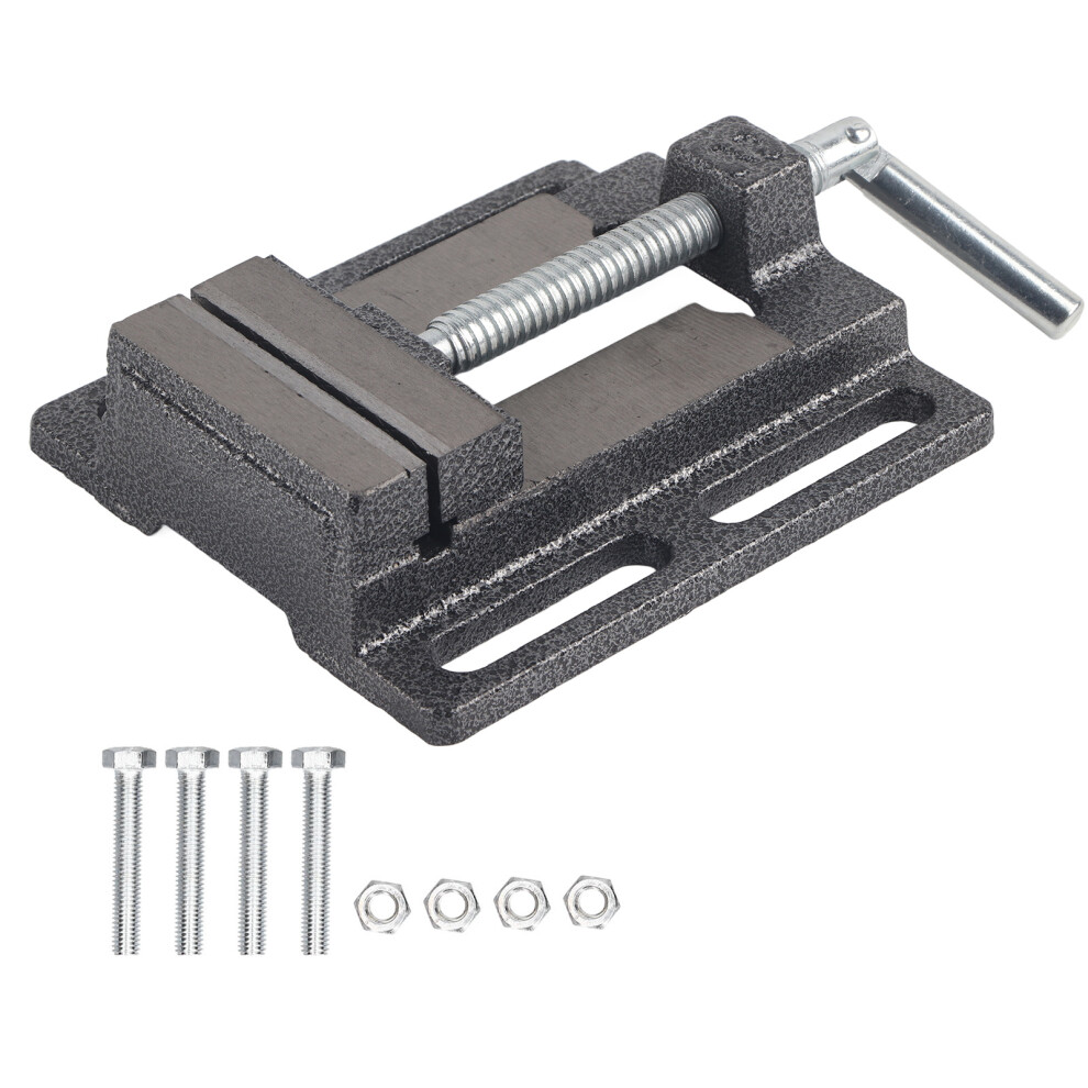 Heavy-Duty Drill Press Vise, Secure Clamp For Workpieces Ensuring Precision, Smooth Jaw Movement, Professional Design For Industrial Applications 9436597702538