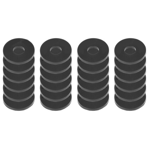 24Pz Antiscivolo Silicone Per Cinghia Chitarra Neri Resistenti