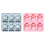 High Temperatures Resistant Silicone Mousse Cake Mold-Pink 2