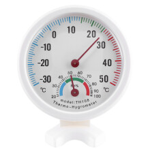 Hochpräzises Thermometer für Innenräume, Hygrothermograph, robustes analoges Feuchtigkeitsmessgerät, gut lesbares Zifferblatt, kompaktes Tisch-