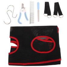1Set Zwart Ademend Huisdier Hammock Met En Vijltje
