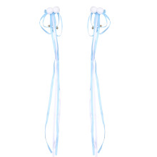 1Par Clip Infantil Azul Para Cabelo Com Tassel E Decoração Chinesa