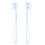 1Par Clip Infantil Azul Para Cabelo Com Tassel E Decoração Chinesa 1