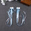 1Par Clip Infantil Azul Para Cabelo Com Tassel E Decoração Chinesa 11