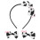 1Conjunto De Cabelo E Tiara Com De Vaca 1