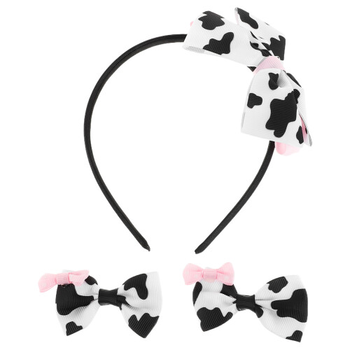 1Conjunto De Cabelo E Tiara Com De Vaca