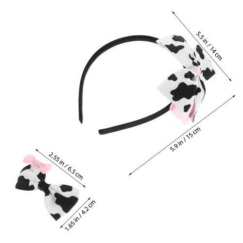 1Conjunto De Cabelo E Tiara Com De Vaca 2