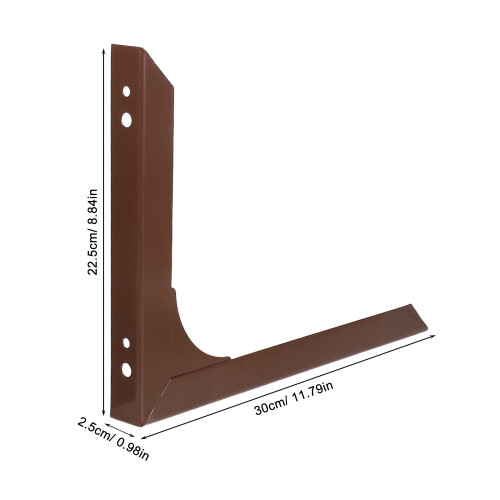 1Par Suporte Triangular Café Para Com Montagem 2