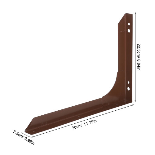 1Par Suporte Triangular Café Para Com Montagem 1