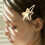 8Pares De Metal Com Glitter Para De 4