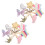 8Pares De Metal Com Glitter Para De 10